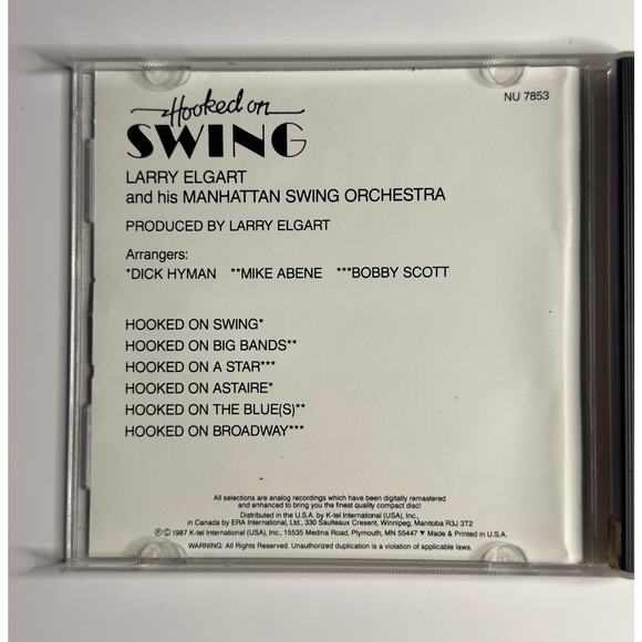 Hooked on Swing CD (1987) Larry Elgart & Manhattan Swing Orchestra Big Band - Picture 6 of 8